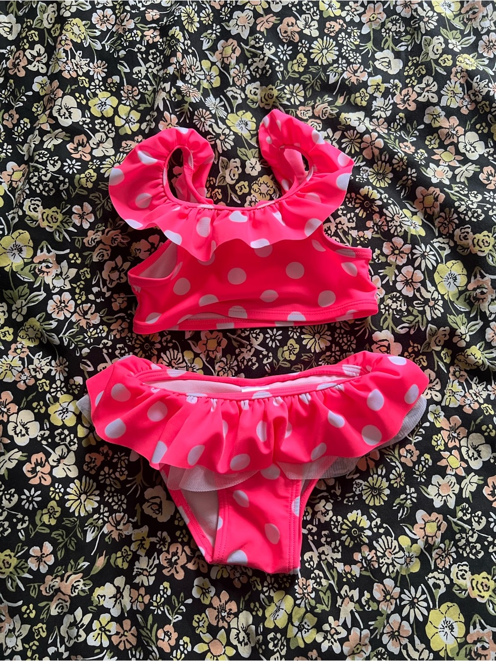 Cat & Jack Polka Dot Two Piece Swimsuit